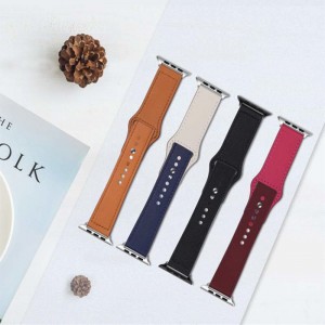 Dây đeo bằng da chính hãng, lưới qianniao thoáng khí và bền bỉ, thời trang, dây đeonhỏ, tươi và rắn, v.v ... phù hợp với đồng hồ Apple, Samsung, Huawei và Xiaomi, 38mm, 40mm. 42mm